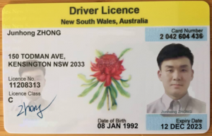 New South Wales fake driver licence