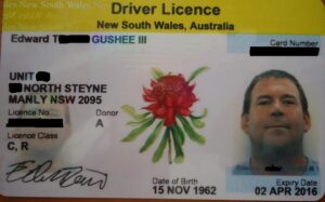 New South Wales fake driver license